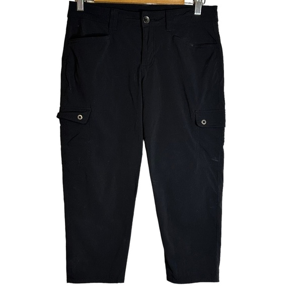Eddie Bauer nylon spandex blend black‎ Capri pants size 2 #23751074 - Picture 1 of 8